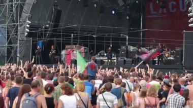 'Lacuna Coil' performance at the rock festival 'The Best City'