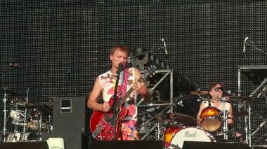 Ukraynalı folk-rock grubu vopli vidopliassova canlı performans rock Festivali en güzel şehir