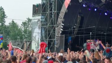 Russian Rock Band 'Splean' performance at the rock festival 'The Best City'