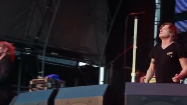 Rus rock band BI-2 canlı performans rock Festivali en güzel şehir