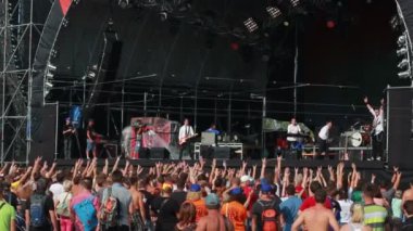 'Motor'rolla' performance at the rock festival 'The Best City'