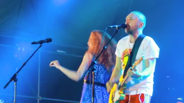 Leningrad występ na festiwalu rock najlepsze miasto — Wideo stockowe