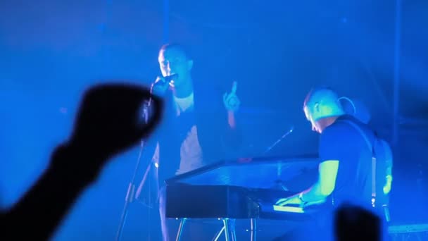 Magoa a performance ao vivo no festival de rock The Best City — Vídeo de Stock
