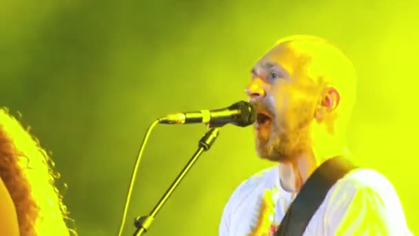 Leningrad live performance at the rock festival The Best City — Stock Video