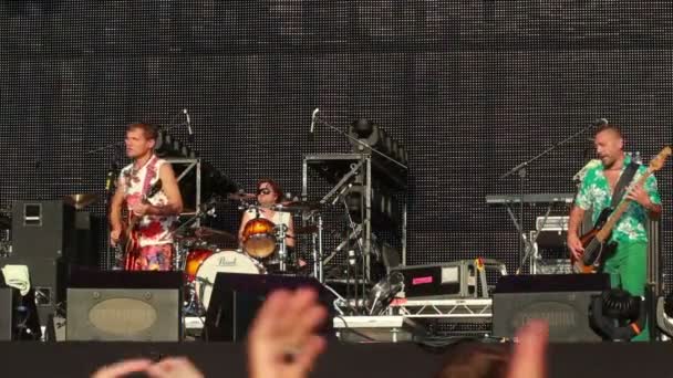 Vopli Vidopliassova actuación en vivo en el festival de rock The Best City — Vídeos de Stock