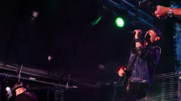 Выступление Scorpions на рок-фестивале "Лучший город" — стоковое видео