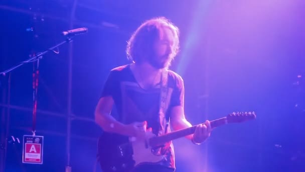 Leningrad live performance beim rockfestival die beste stadt — Stockvideo