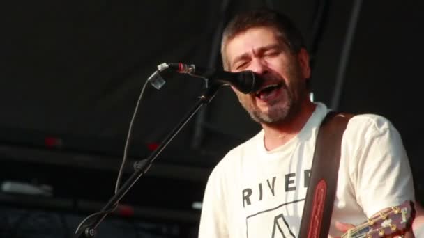 Russo Rock Band 'Splean' performance no festival de rock 'The Best City' — Vídeo de Stock