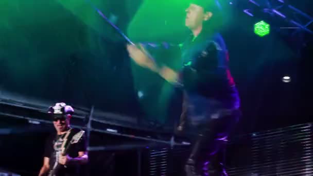 Scorpions performance at the rock festival 'The Best City' — Stockvideo