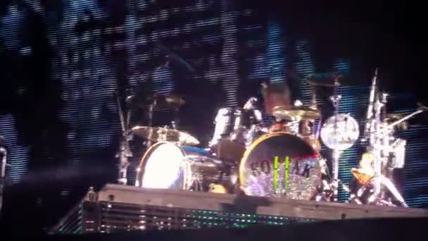 Выступление Scorpions на рок-фестивале "Лучший город" — стоковое видео