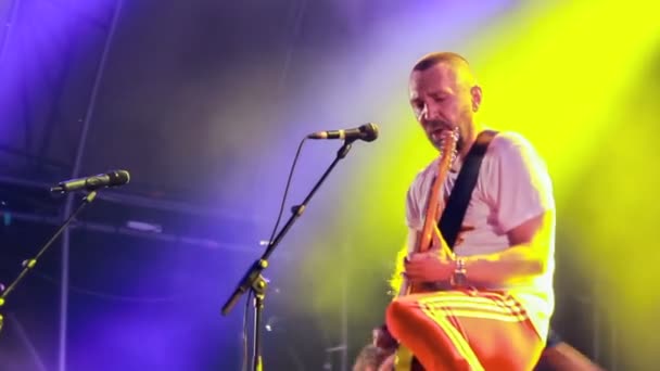 Apresentação ao vivo de Leningrado no festival de rock The Best City — Vídeo de Stock