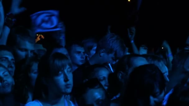 Концерт Мумия Тролля на рок-фестивале "Лучший город" — стоковое видео