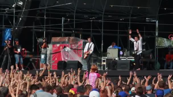 'Motor'rolla' performance at the rock festival 'The Best City' — стокове відео