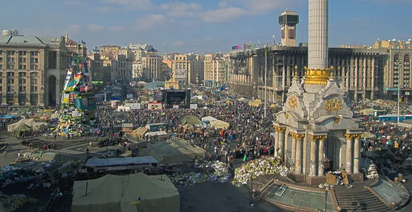 Bağımsızlık Meydanı, kiev, Ukrayna, euromaydan airscape