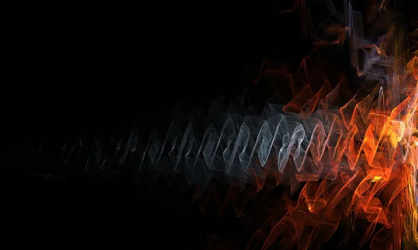 Abstract fire or sound wave design — Stock Photo, Image