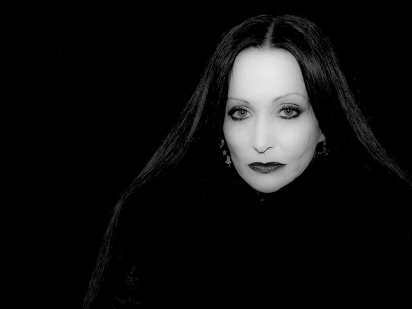 Goth woman portrait. — Stock Photo, Image
