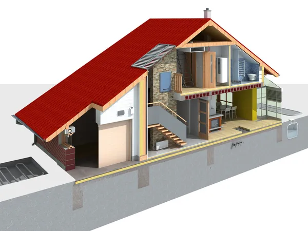 Section of a house