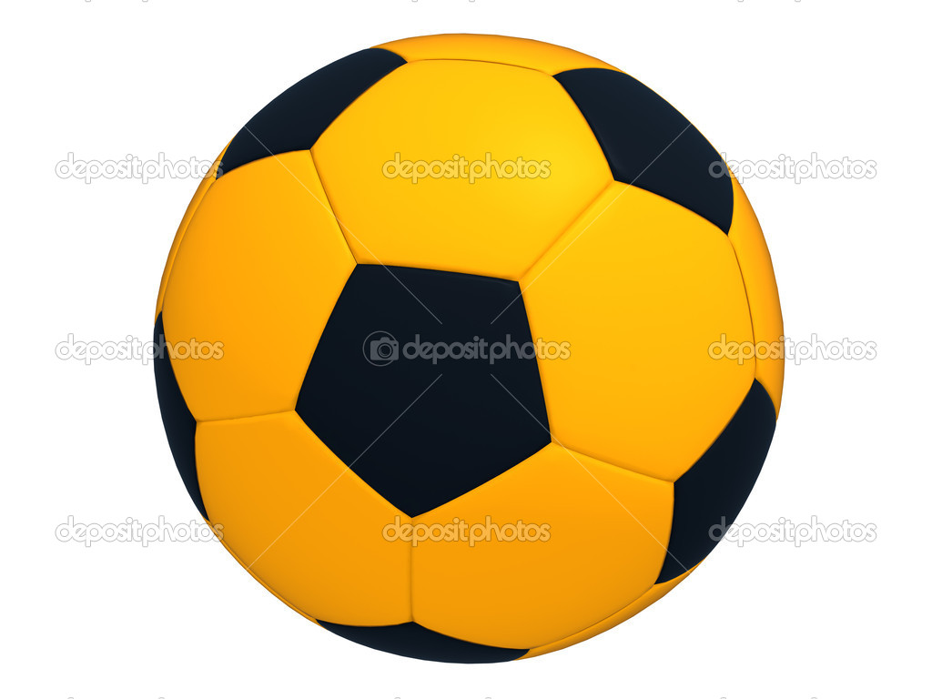 Orange soccer ball