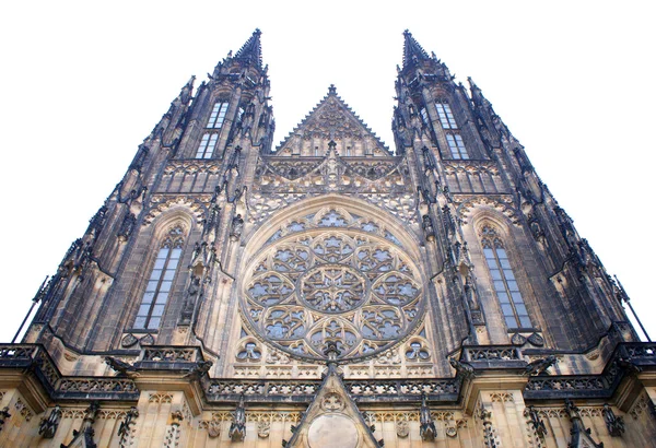 Exteriour of Prague cathedral — Stock Photo, Image