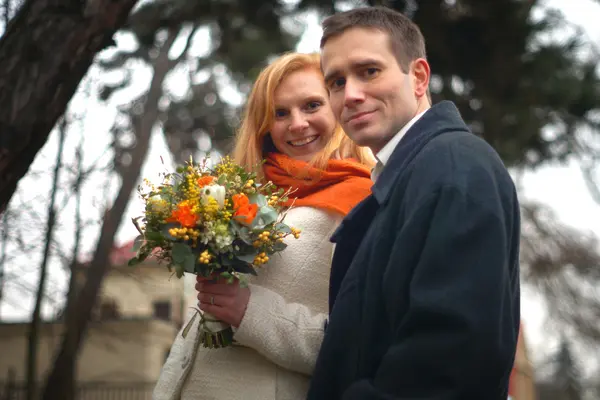 Retrato do dia do casamento — Fotografia de Stock