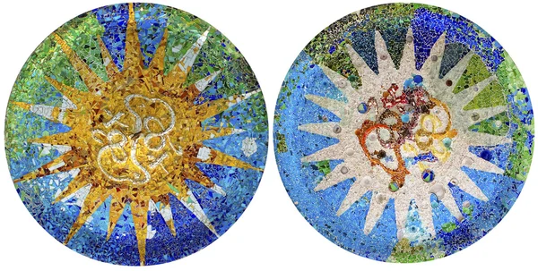 Mosaico circular en Barcelona —  Fotos de Stock
