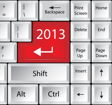 bilgisayar klavye ile 2013 anahtar