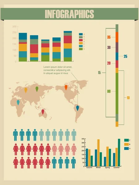 Detailinfografische Vektorillustration. — Stockvektor