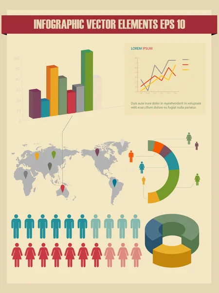 Ilustração vetorial infográfica detalhada. — Vetor de Stock