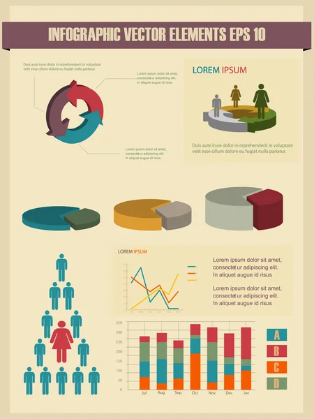 Ilustracja wektora infografiki. — Wektor stockowy