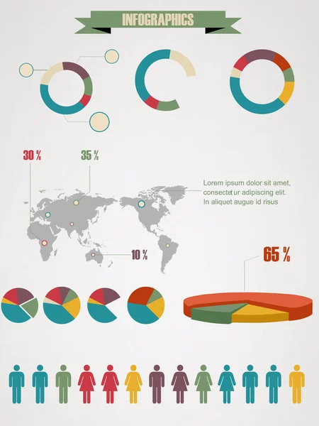 Detail infografische vector illustratie. — Stockvector