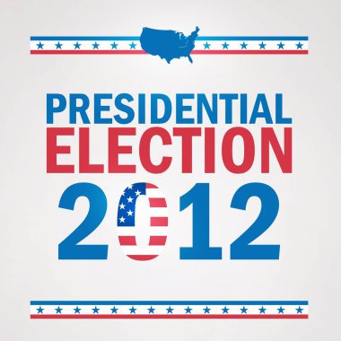 United States Presidential Election in 2012 clipart