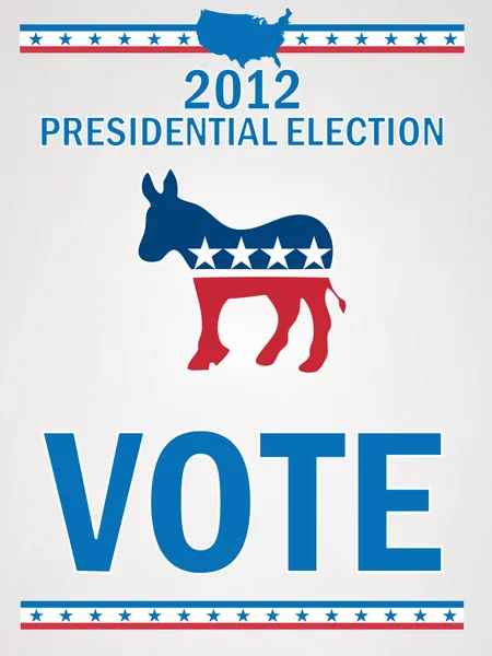Ψηφοφορία δημοκράτης 2012 — Διανυσματικό Αρχείο