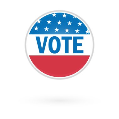 Presidential Election Vote Button clipart