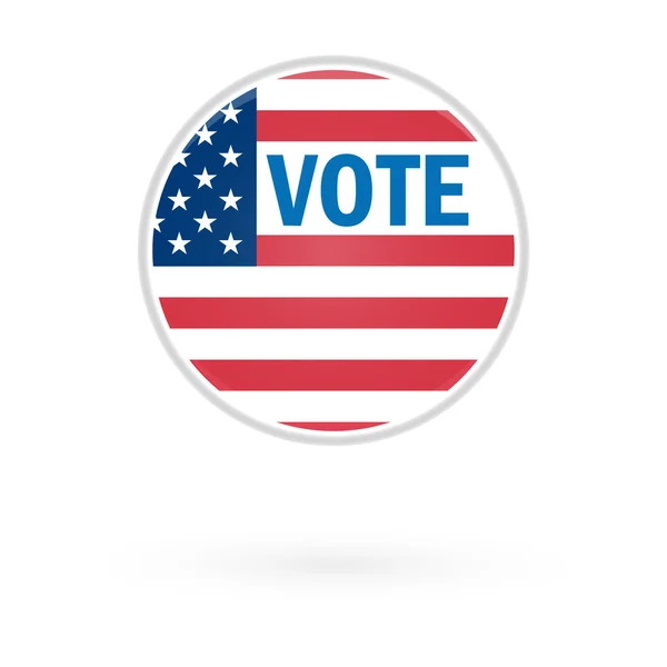 在 2012 年总统选举投票按钮 — 图库矢量图片