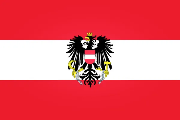 奥地利的旗子 — 图库矢量图片