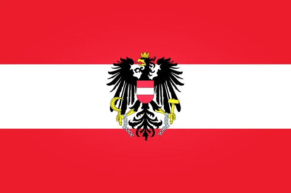 Flagge von Österreich — Stockvektor