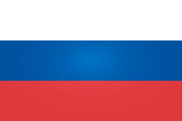 Bandera de Rusia — Vector de stock