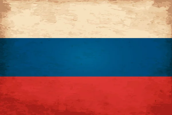 Bandera Grunge de Rusia — Vector de stock