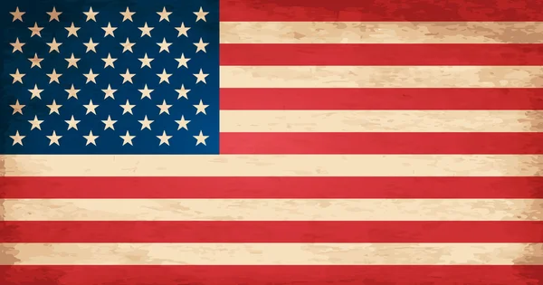 Grunge vlajka Spojených států — Stockový vektor
