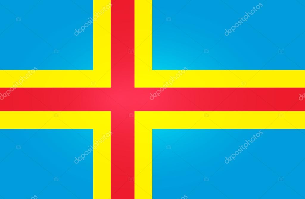Flag Of Aland Islands Vector Image By C Erdem Vector Stock
