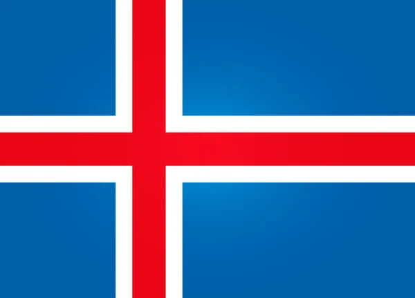 Прапор Ісландії — стоковий вектор
