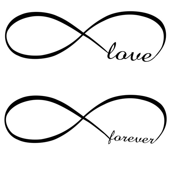 Infinity love, forever symbol