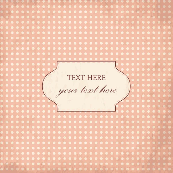 Polka dot design, vintage çerçeve
