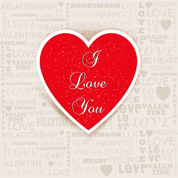 I Love You — Stock Vector