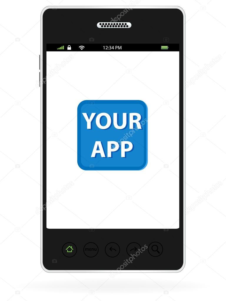 Smart Phone with App Icon