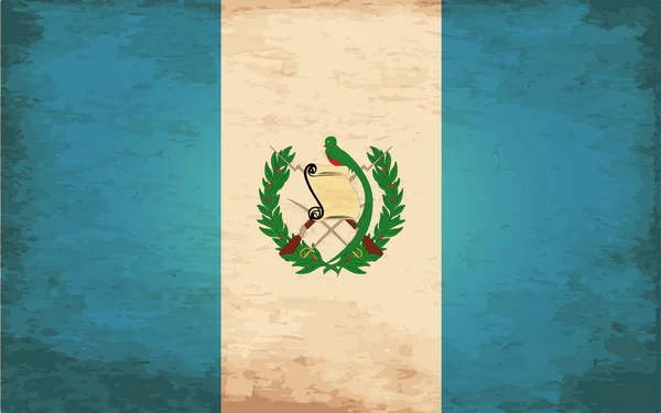 Drapeau Grunge de Guatemala — Image vectorielle