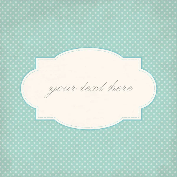 Carte vintage, design à pois — Image vectorielle