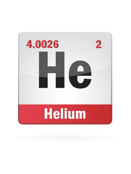 Helium Symbool Illustratie Pictogram Op Witte Achtergrond — Stockvector