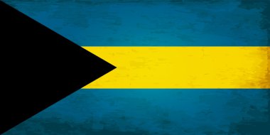 Bahamalar bayrağı Grunge