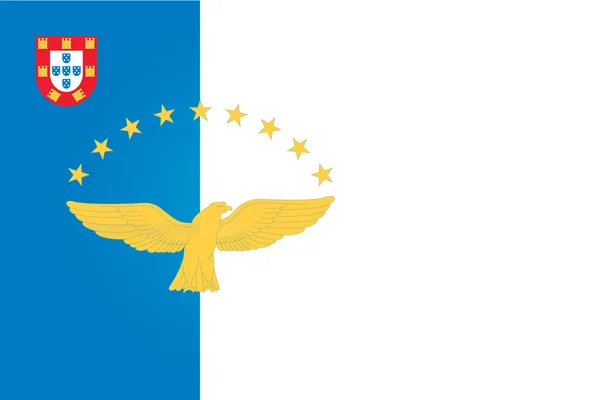Flagge der Azoren — Stockvektor